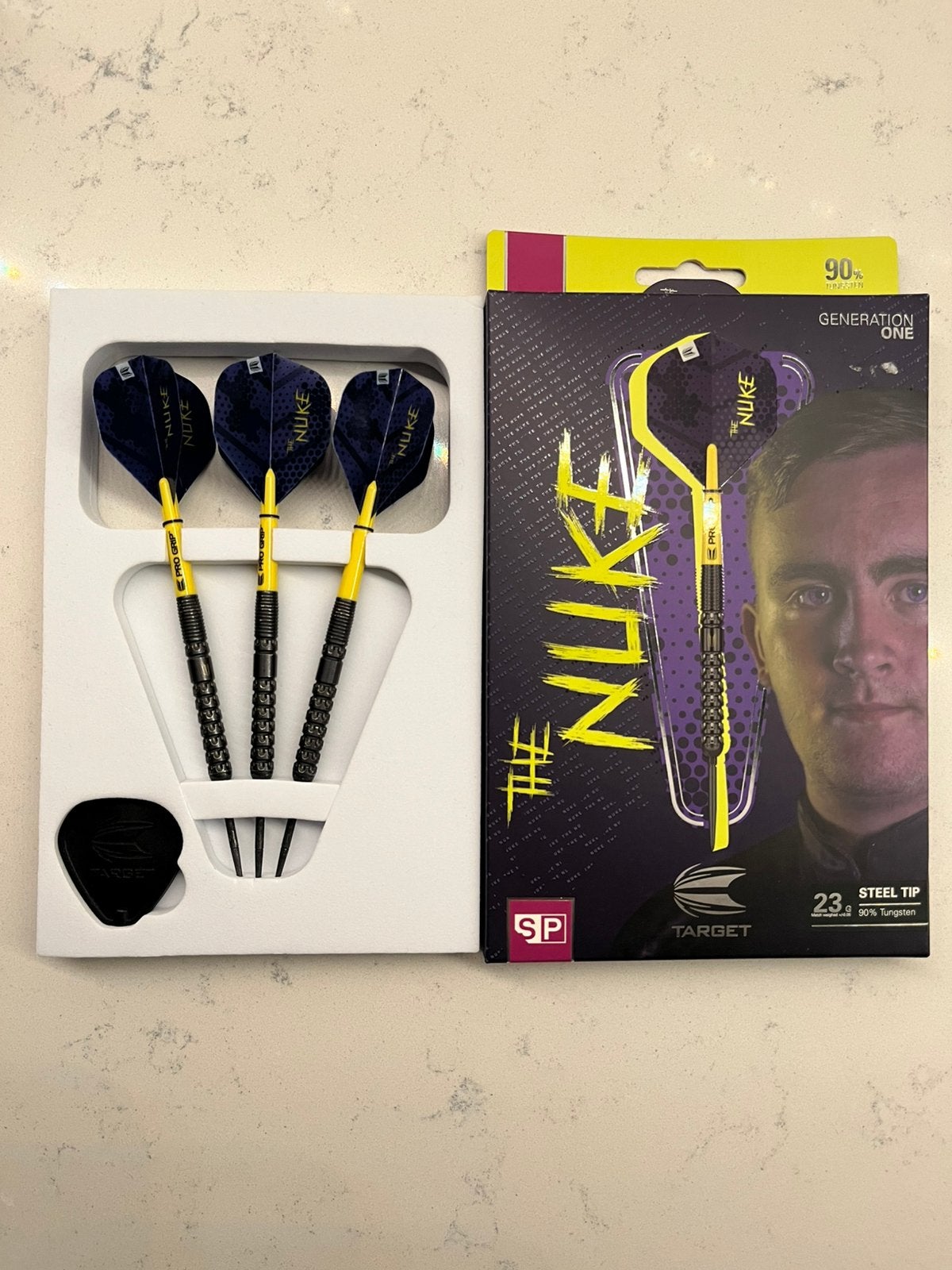 Luke littler gen1 23gram darts, Ophalen of Verzenden, Zo goed als nieuw, Pijlen
