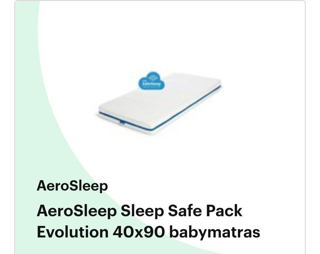 AeroSleep Evolution babymatras 40x90, Ophalen, Zo goed als nieuw
