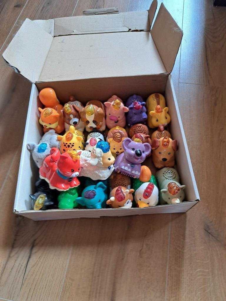 V tech zoofdieren, Ophalen
