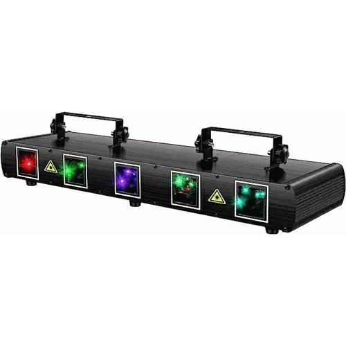 DJLicht laser RGBYC met 5 stralen en afstandsbediening, Geluidgestuurd, ., Nieuw, Ophalen of Verzenden