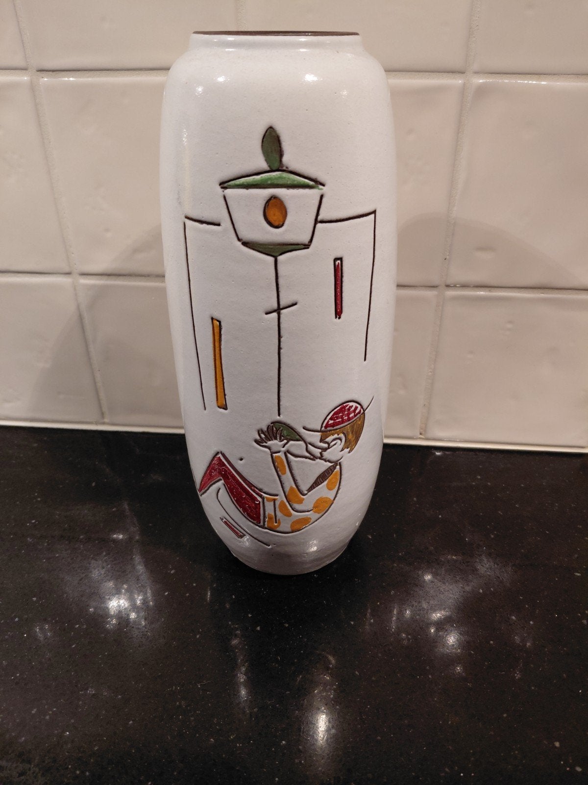 Vintage Boonstra keramiek vaas, Huis en Inrichting, Woonaccessoires | Vazen, Ophalen of Verzenden
