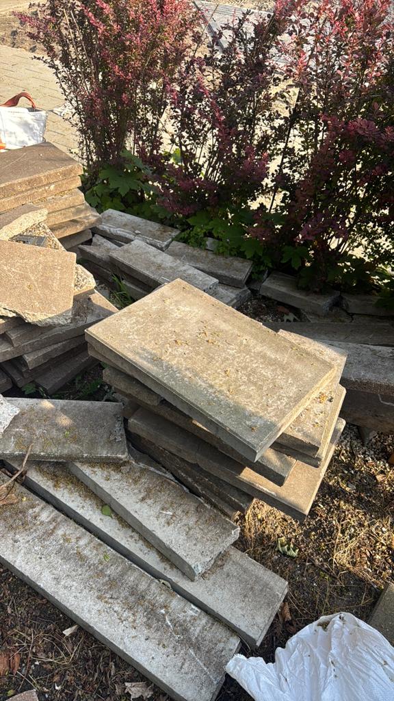 Diverse 60x40 beton tegels, Ophalen, Zo goed als nieuw, Beton, Terrastegels