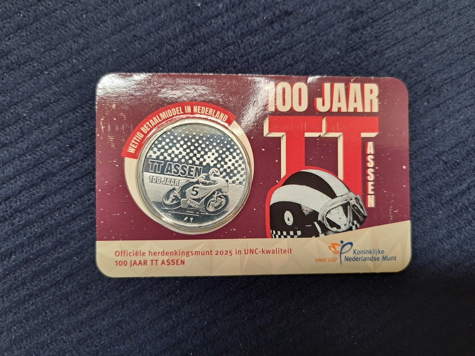 5 euro coincard TT Assen Vijfje 2025, Ophalen of Verzenden, Euro's