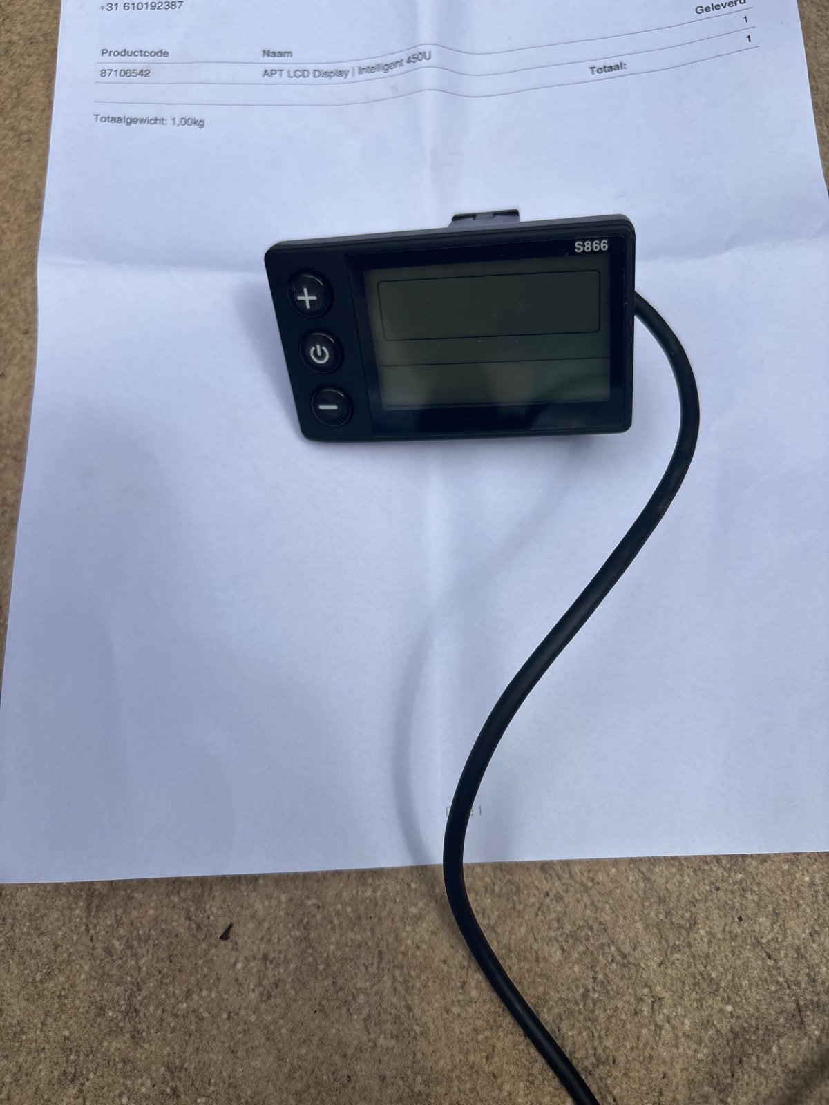 APT LCD Display Intelligent 450U S866 E-bike Display, Fietsen en Brommers, Ophalen, Zo goed als nieuw