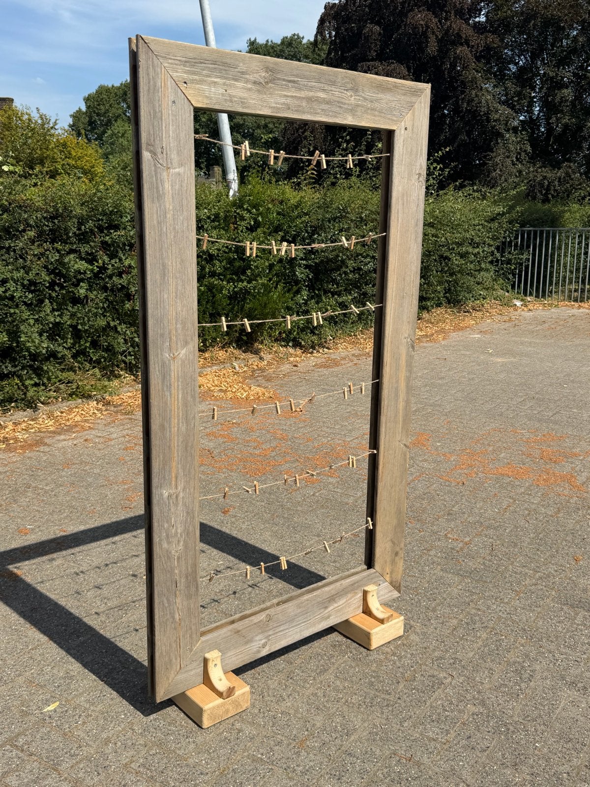 Grote staande fotolijst voor foto's en decoratie, Ophalen, Bruin, 96 cm, Gebruikt