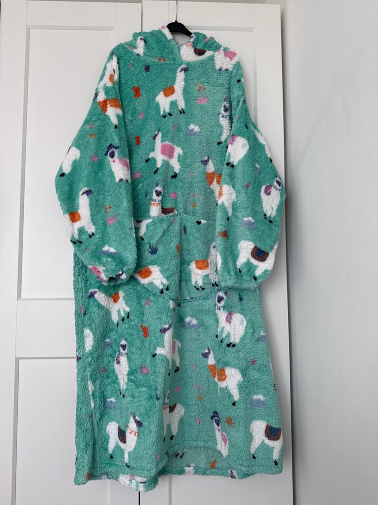 Oversized Lama Hoodie Deken - Super Zacht en Warm, Ophalen, Zo goed als nieuw, Maat 46/48 (XL) of groter