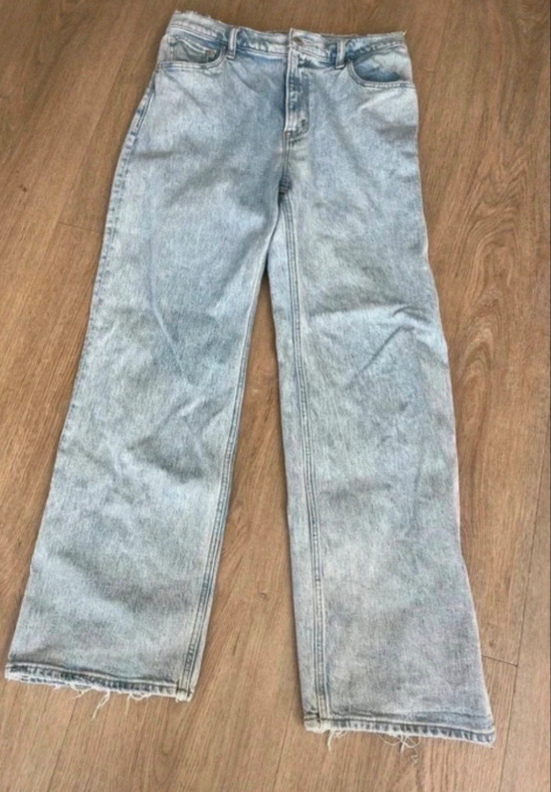 Abercrombie & Fitch '90s Relaxed High Rise Jeans W28, Ophalen of Verzenden, Zo goed als nieuw, Blauw, W28 - W29 (confectie 36)