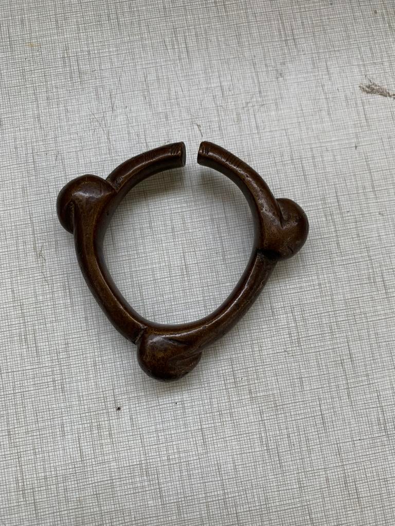antieke Afrikaanse bronzen manchetarmband, Antiek en Kunst, Antiek | Koper en Brons, Ophalen of Verzenden