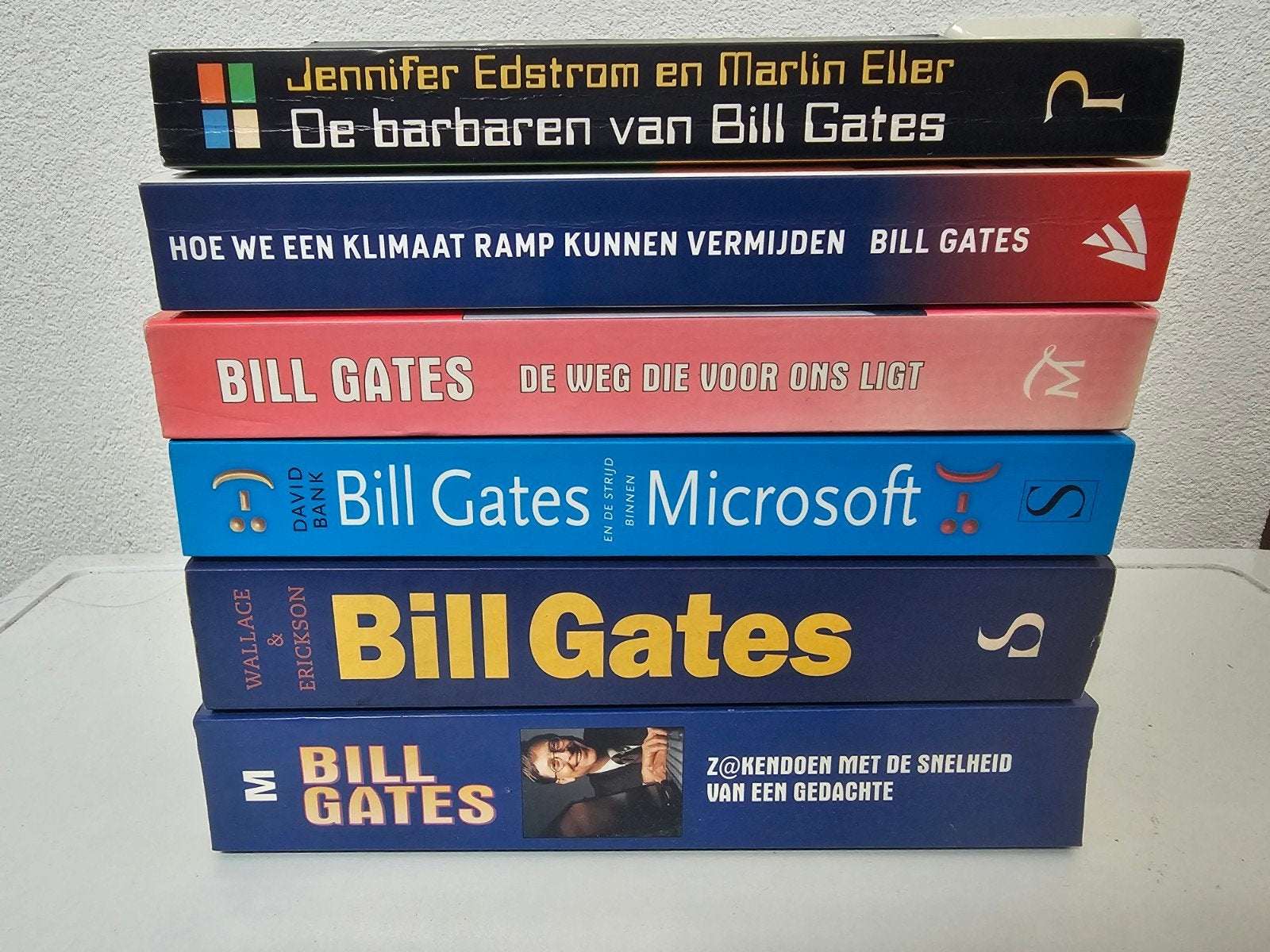 6x Bill Gates Boeken Collectie, Ophalen of Verzenden, Gelezen, R, David Bank, Wallace & Erickson