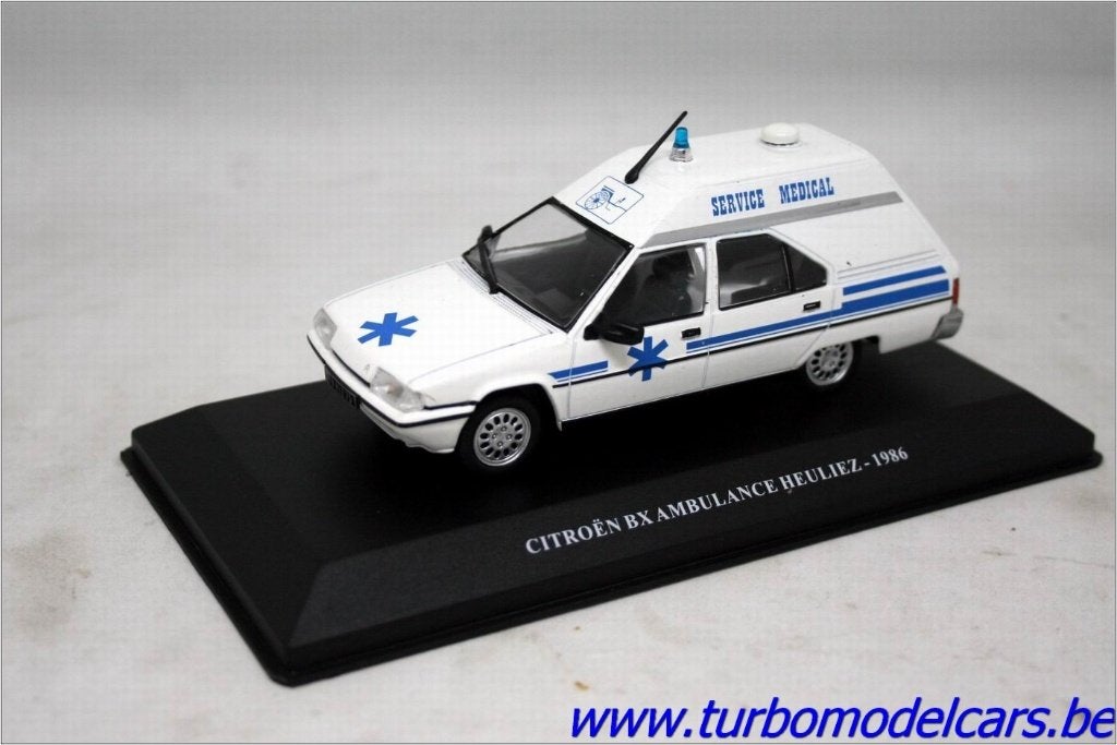 Citroën BX Ambulance Heuliez 1986 1/43 Altaya, Ophalen of Verzenden, Nieuw, Auto, Overige merken