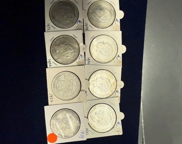 Zilveren Nederlandse munten Koningin Wilhelmina, Postzegels en Munten, Setje, Zilver, Koningin Wilhelmina, Overige waardes