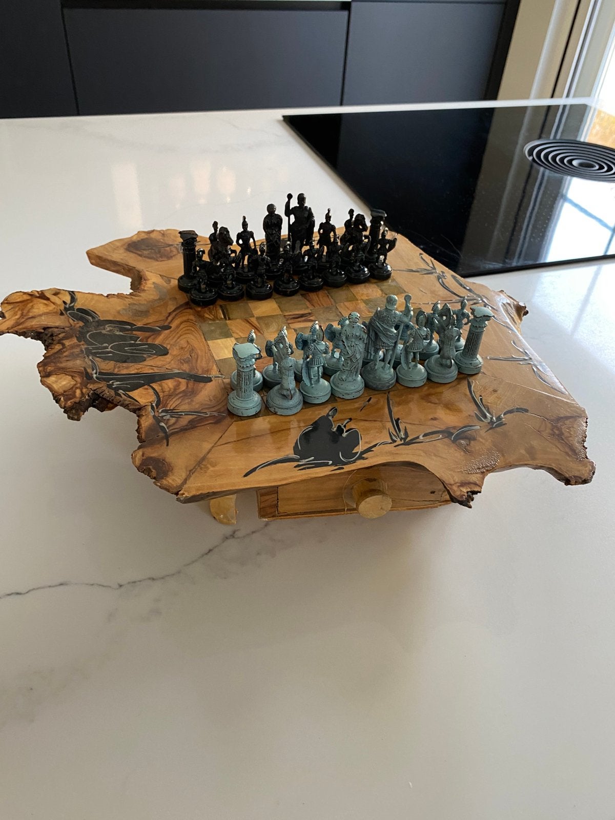 Schaakspel Schaaktafel, Ophalen of Verzenden, Zo goed als nieuw