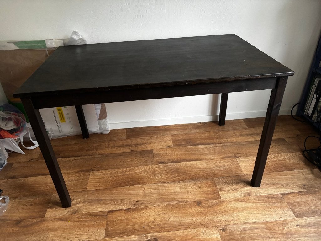 Eetkamertafel, Ophalen, Gebruikt, 50 tot 100 cm, 150 tot 200 cm