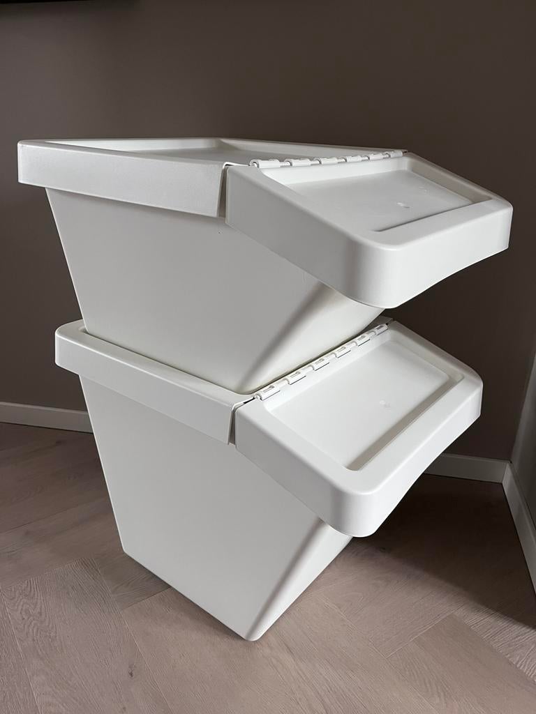 Ikea Sortera bakken met deksel 37L.+60L. (zgan), Ophalen, Kunststof, 40 liter of meer, Zo goed als nieuw