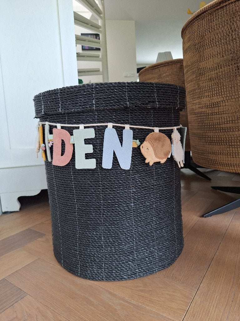 Speelgoedmand, Ophalen, Kunststof, Mand, Rond