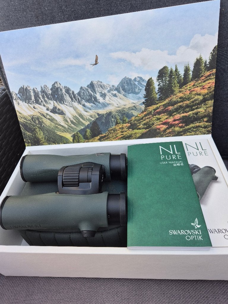 Swarovski NL Pure 10x32 – Absolute Topklasse Verrekijker, Dakkant (recht), Ophalen of Verzenden, Zo goed als nieuw, 8 tot 12x