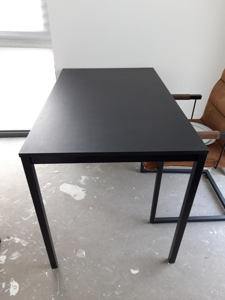 Zwarte eettafel / bureau  in goede staat, Ophalen of Verzenden
