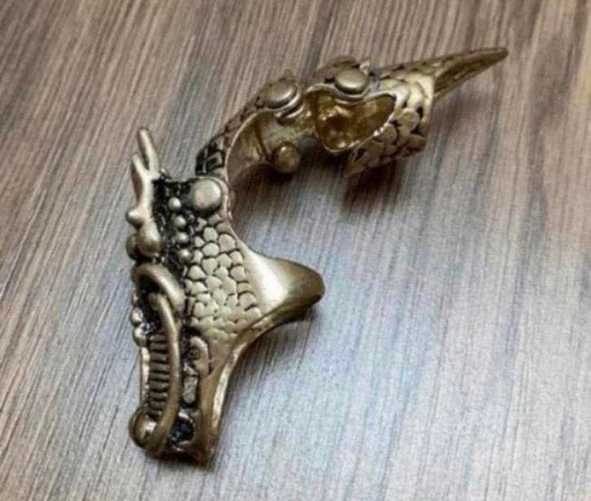Draak vinger ring. Gehele vinger, Sieraden, Tassen en Uiterlijk, Ringen, Overige materialen, Ophalen of Verzenden, Dame of Heer