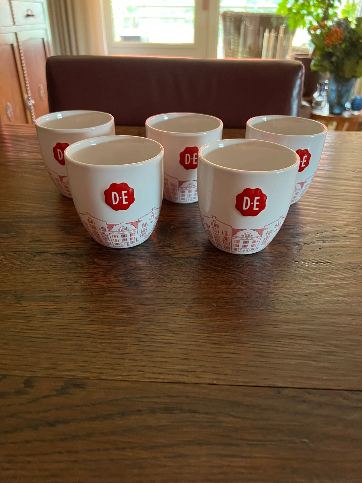 Douwe Egberts Burendag Mokken 2026 - 5 Stuks Nieuw, Nieuw, Ophalen of Verzenden, Steen/keramiek, Wit