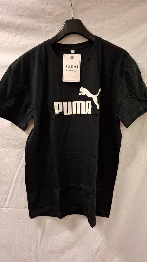 Zwart T-shirt met Puma-logo, maat 4XL, Ophalen of Verzenden, Zo goed als nieuw, Overige maten, Zwart