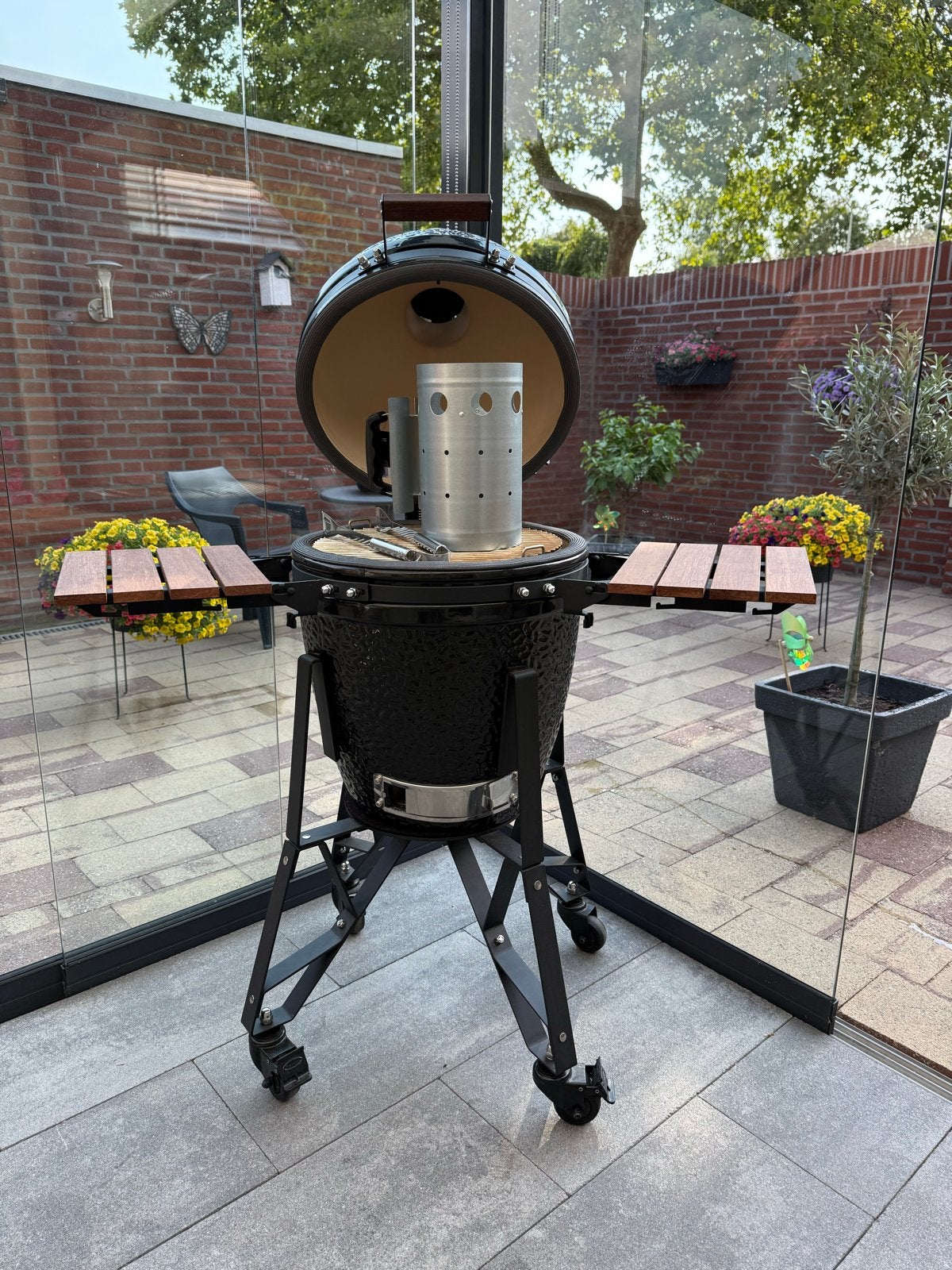Nice Cooker Kamado BBQ 18 inch - Zo goed als nieuw, Ophalen, Zo goed als nieuw