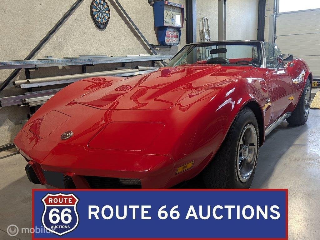 Chevrolet Corvette C3 Stingray Cabriolet | 1975 | Route 66 A, Overige carrosserieën, Chevrolet, Zwart, Bedrijf