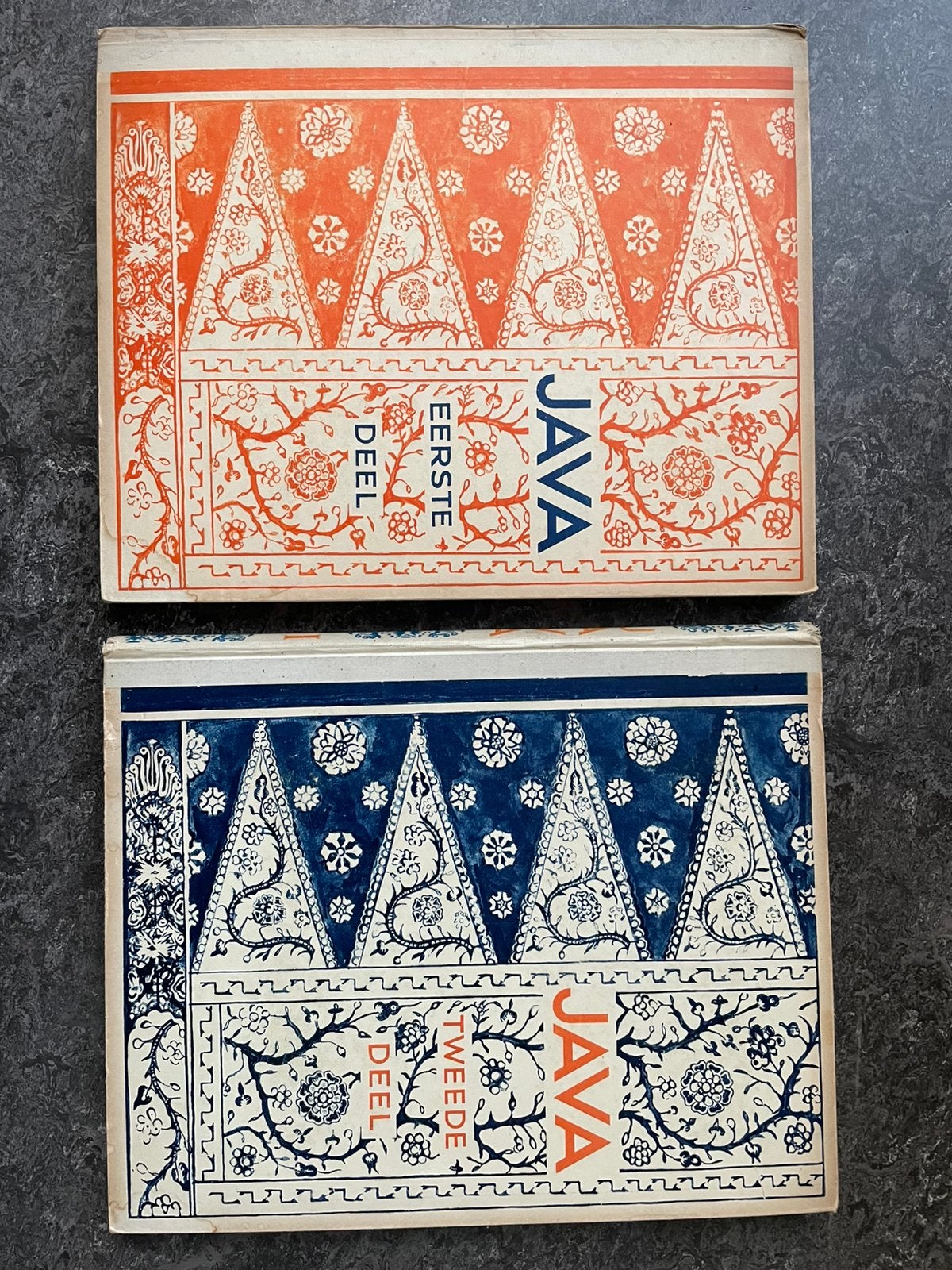 Java, plaatjesboek deel I en II, uitgave N.V. Droste Cacao., Ophalen of Verzenden