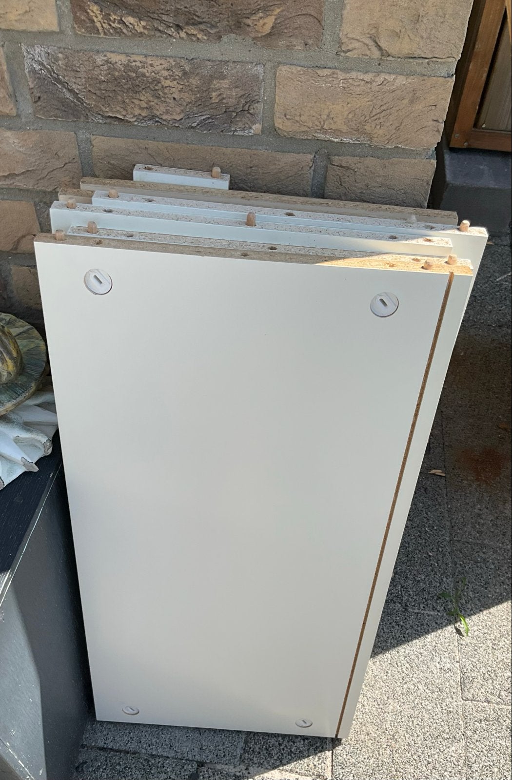 Witte oude kastplanken, Ophalen, Gebruikt, Minder dan 25 mm, Plank