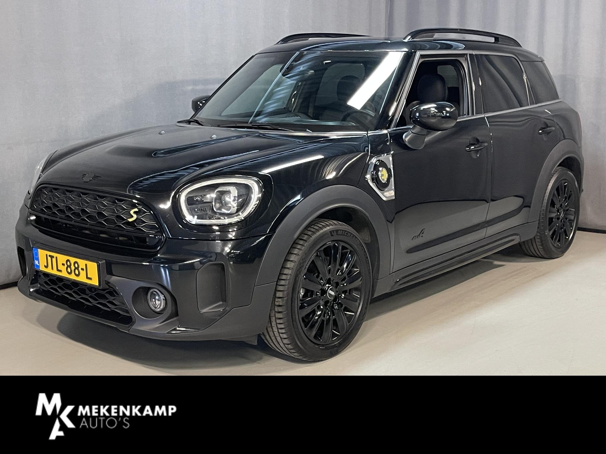 MINI Countryman 1.5 Cooper S E ALL4 18"/Adaptieve cruise/Spo, Dealer onderhouden, Gebruikt, Countryman, Leder en Stof