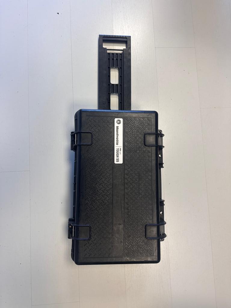 Manfrotto Pro Light Tough 55 / Harde Camerakoffer met wielen, Ophalen of Verzenden, Gebruikt, Overige typen, Overige merken