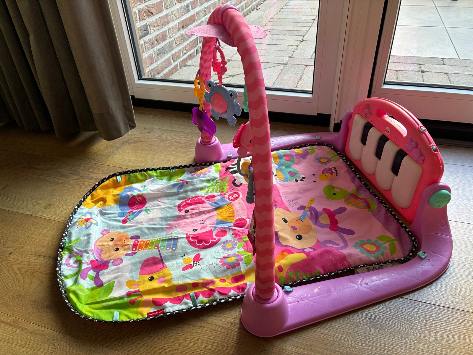 Babygym met werkende piano en speeltjes, Ophalen, Gebruikt, Babygym, Met geluid