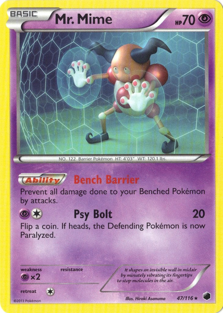 Plasma Freeze,  Mr. Mime [rare] 47/116, Verzenden, Nieuw, Losse kaart