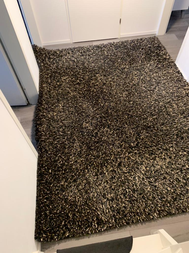 Brinker Carpets black/brown spider 200x250cm, Huis en Inrichting, Ophalen, Zo goed als nieuw, Rechthoekig