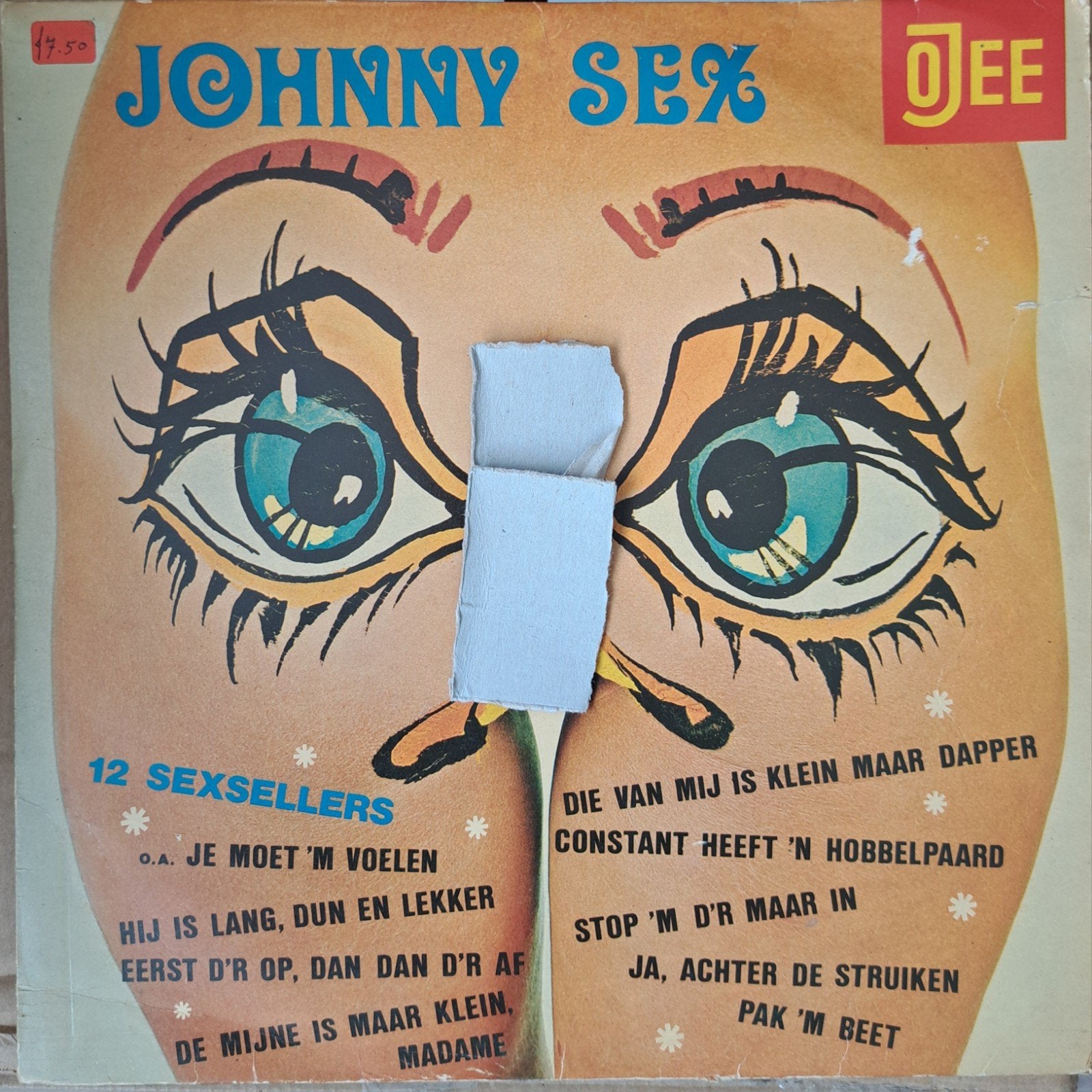 LP Ojee label Johnny Sex ‎– Die Van Mij Is Klein Maar Dapper, LP, 12 inch, Gebruikt, Piraten en Zeemansliederen
