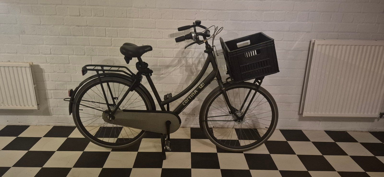 Cortina U4 Transportfiets - Damesfiets met voordrager, Gebruikt, Versnellingen, 50 tot 53 cm, Trommelrem