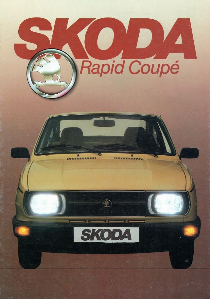 Folder Skoda Rapid Coupé (ca.1983), Verzenden, Gelezen, Overige merken