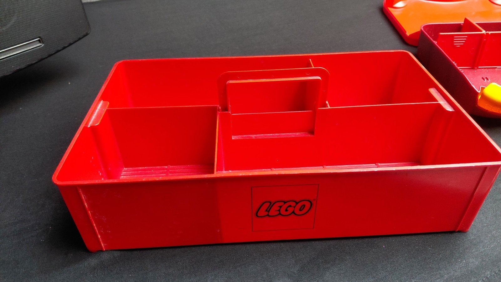 Lego opbergbak rood met handvat, Ophalen of Verzenden, Gebruikt, Overige typen, Lego
