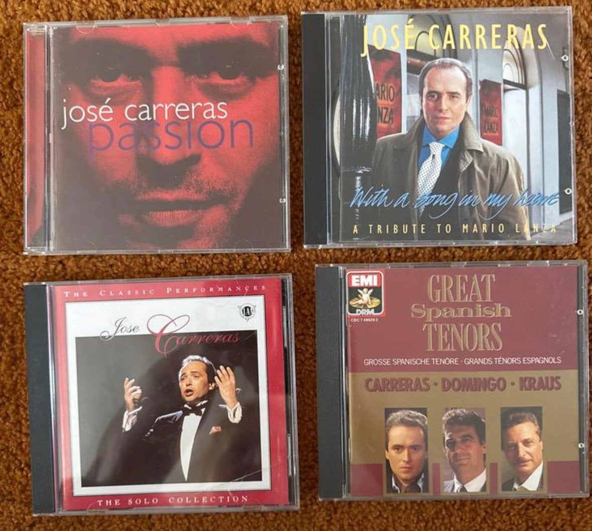 José Carreras - 4 Klassieke CD's - Carreras, Domingo, Kraus, Ophalen of Verzenden, Zo goed als nieuw