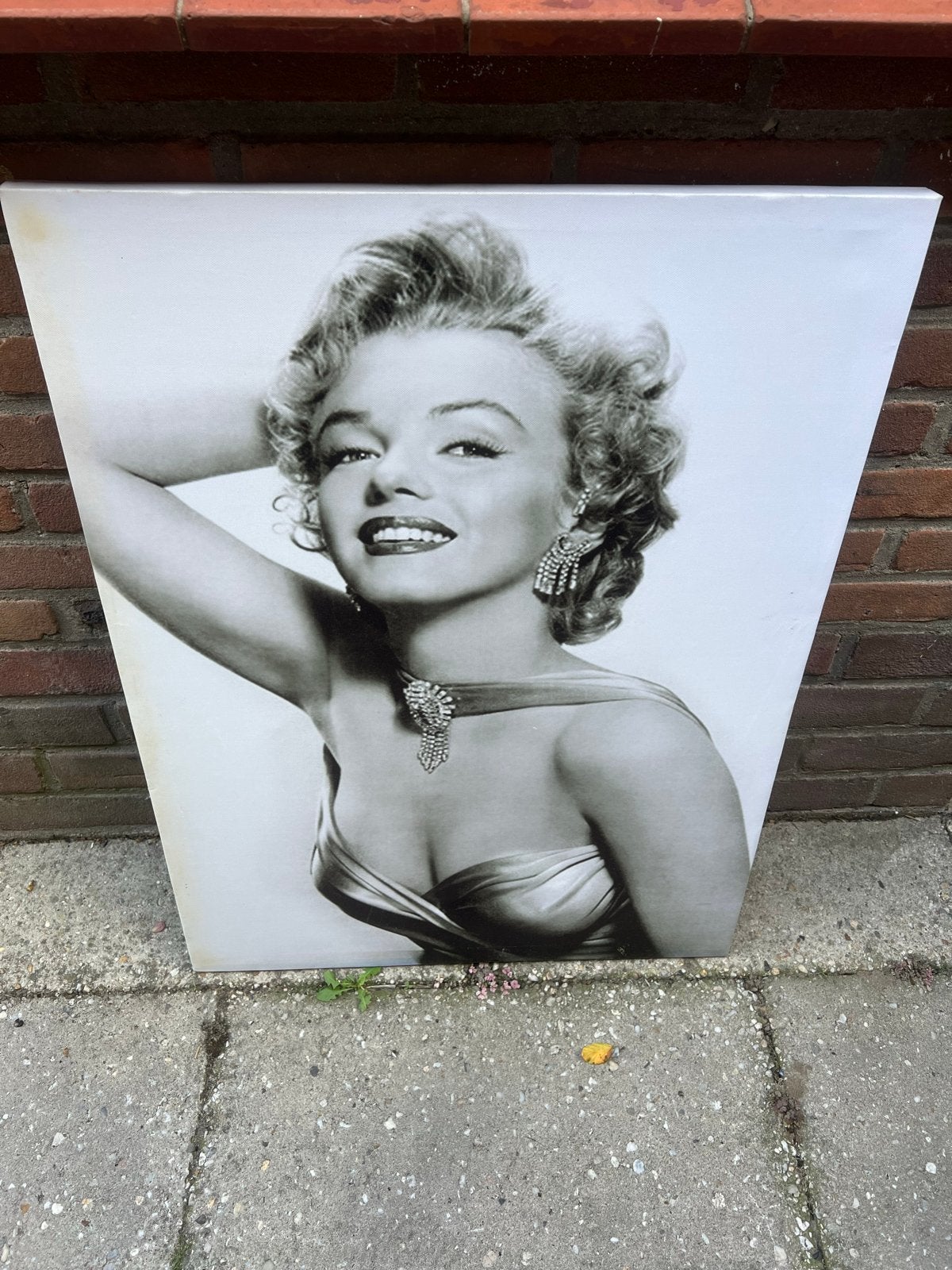 Marilyn Monroe Zwart-Wit Canvas Schilderij, Huis en Inrichting, Woonaccessoires | Schilderijen, Tekeningen en Foto's, Ophalen