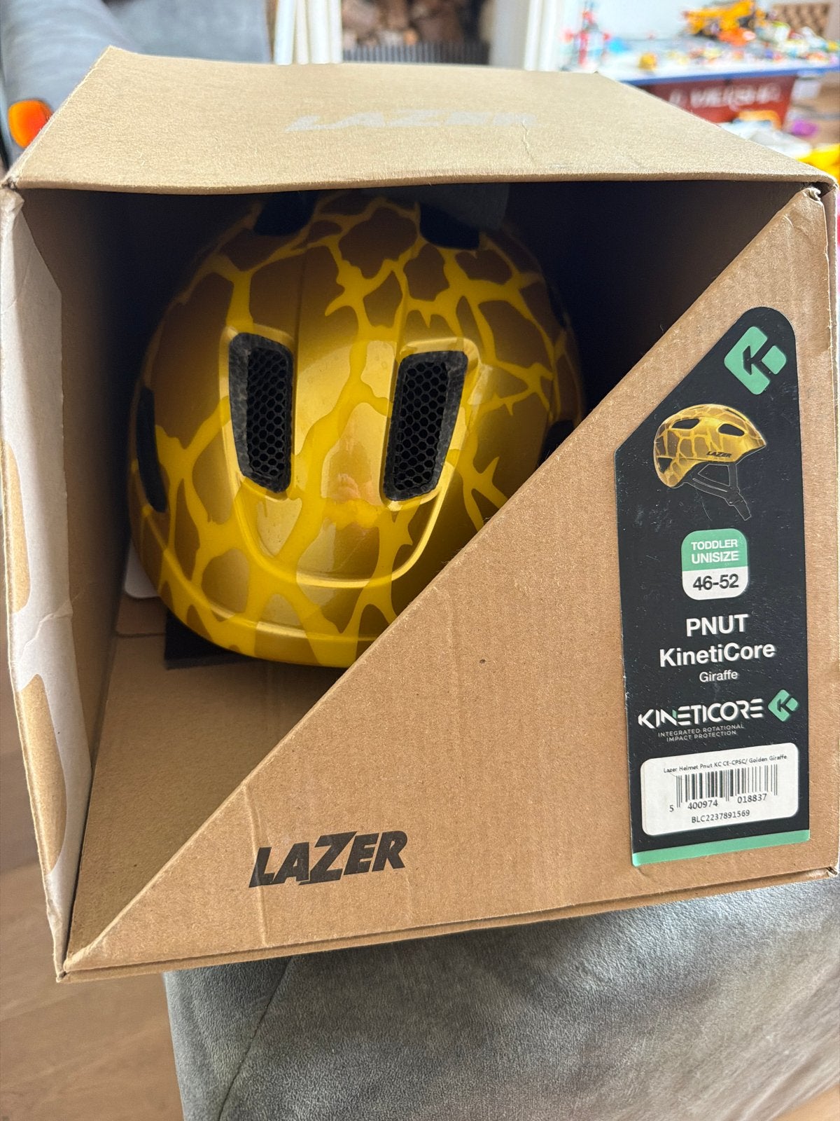 Lazer Pnut KinetiCore Giraffe Kinderfietshelm 46-52, Ophalen of Verzenden, Nieuw, Overige maten, Jongen of Meisje