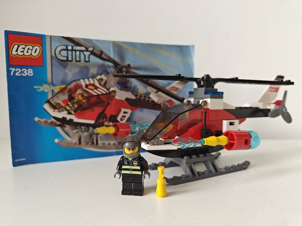 LEGO City 7238 – Fire Helicopter (2005), Kinderen en Baby's, Lego, Ophalen of Verzenden, Inclusief accessoires, Complete set