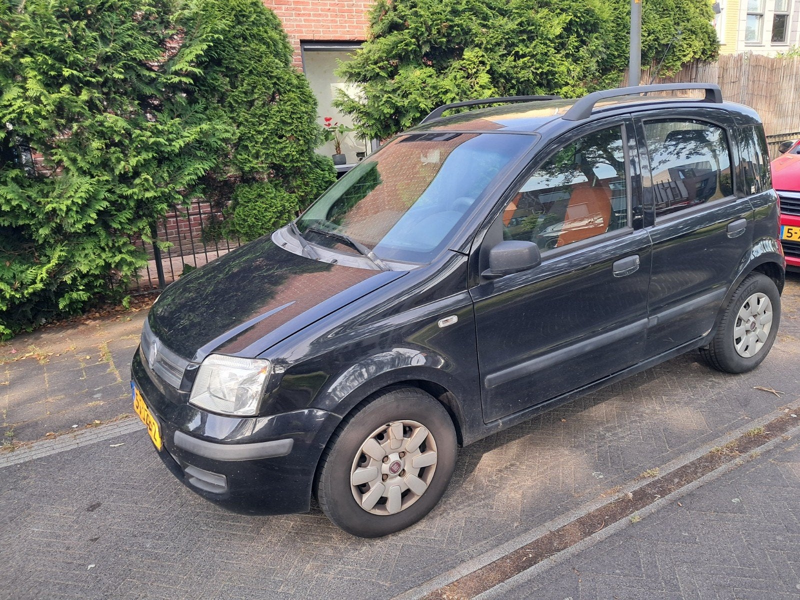 Fiat Panda 1.2 44KW 60PK 2009 Zwart, Auto's, Fiat, Voorwielaandrijving, Stof, 1242 cc, Zwart