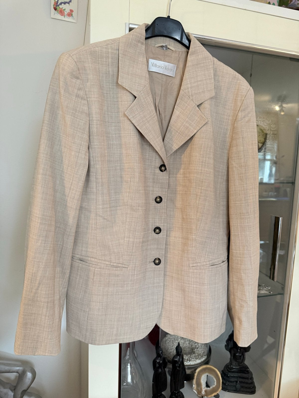 Vittoria Verani Jasje - Beige, Maat 40 (M), Beige, Maat 42/44 (L), Ophalen of Verzenden, Zo goed als nieuw