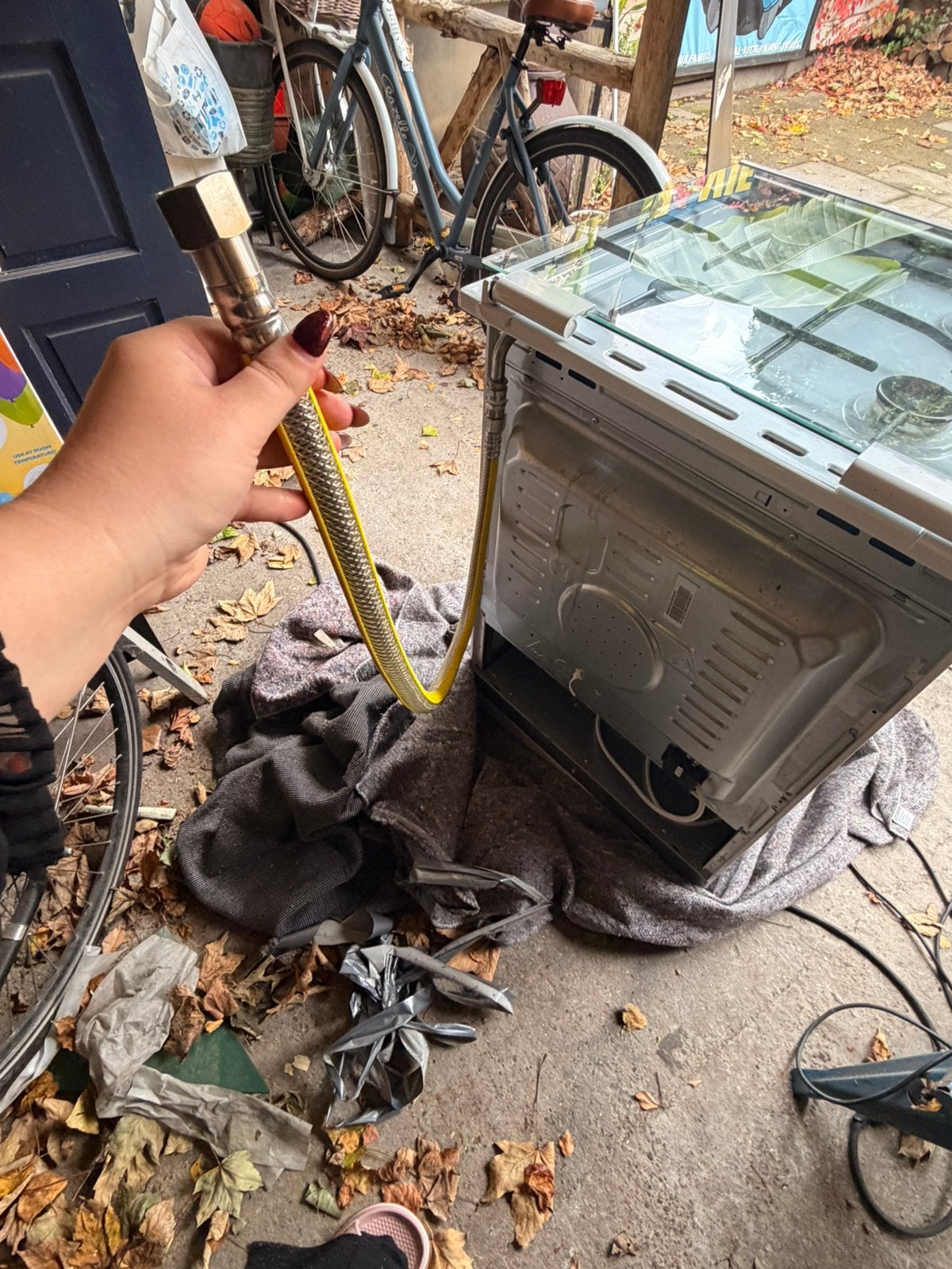 Gasfornuis met elektrische oven, Ophalen, Zo goed als nieuw