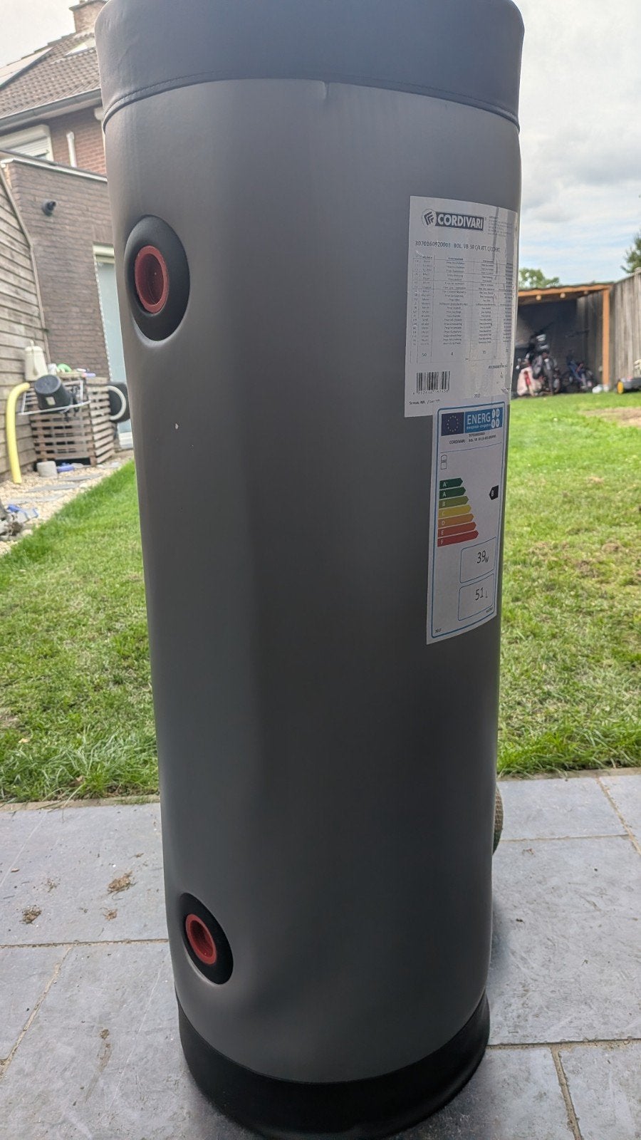 Cordivari Buffervat 50 Liter, Ophalen, 20 tot 100 liter, Nieuw, Boiler