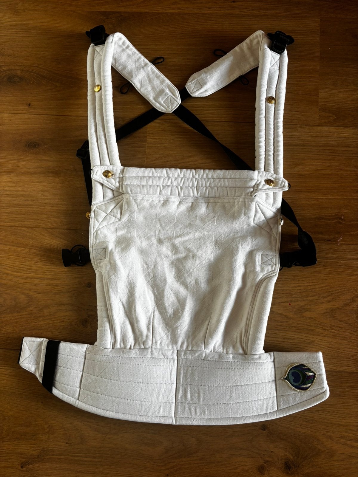 Artipoppe draagzak - tweed white, Overige merken, Buik of Rug, Ophalen of Verzenden, Zo goed als nieuw