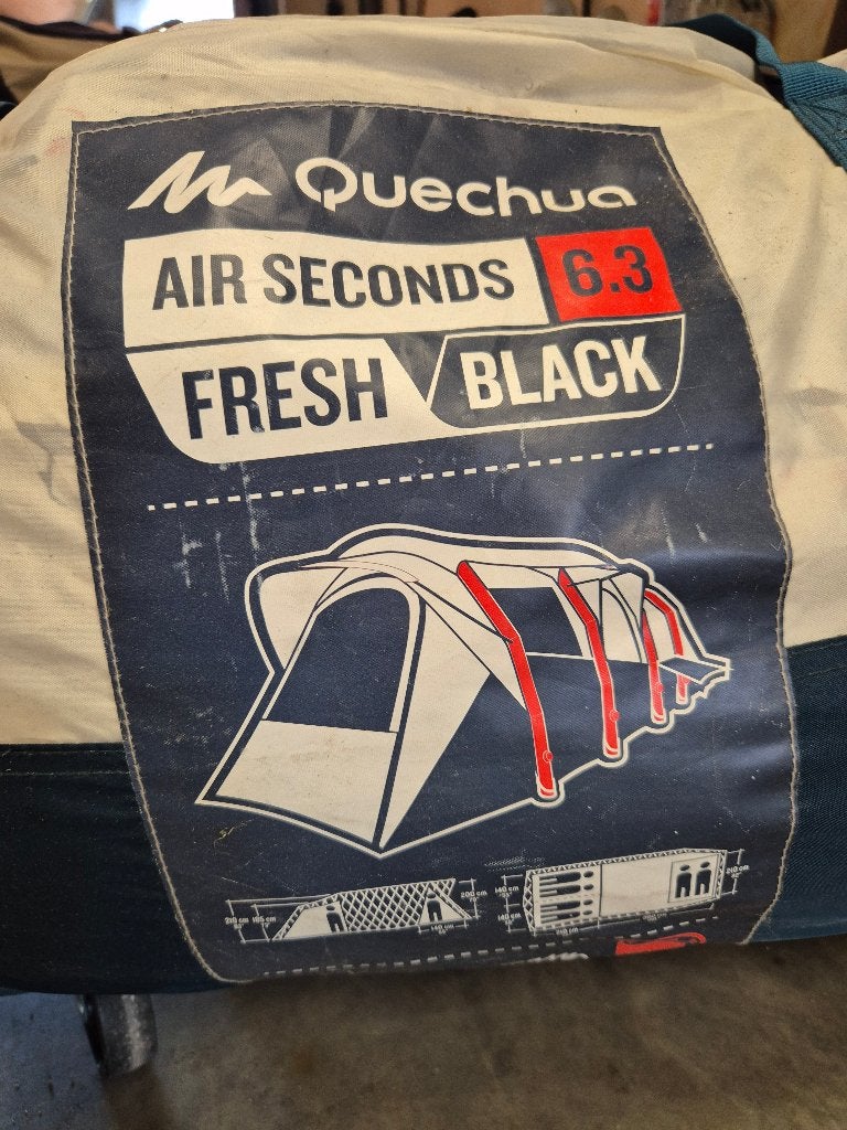 Opblaastent Quechua Decathlon 6 persoons, Ophalen, Gebruikt, Tot en met 6