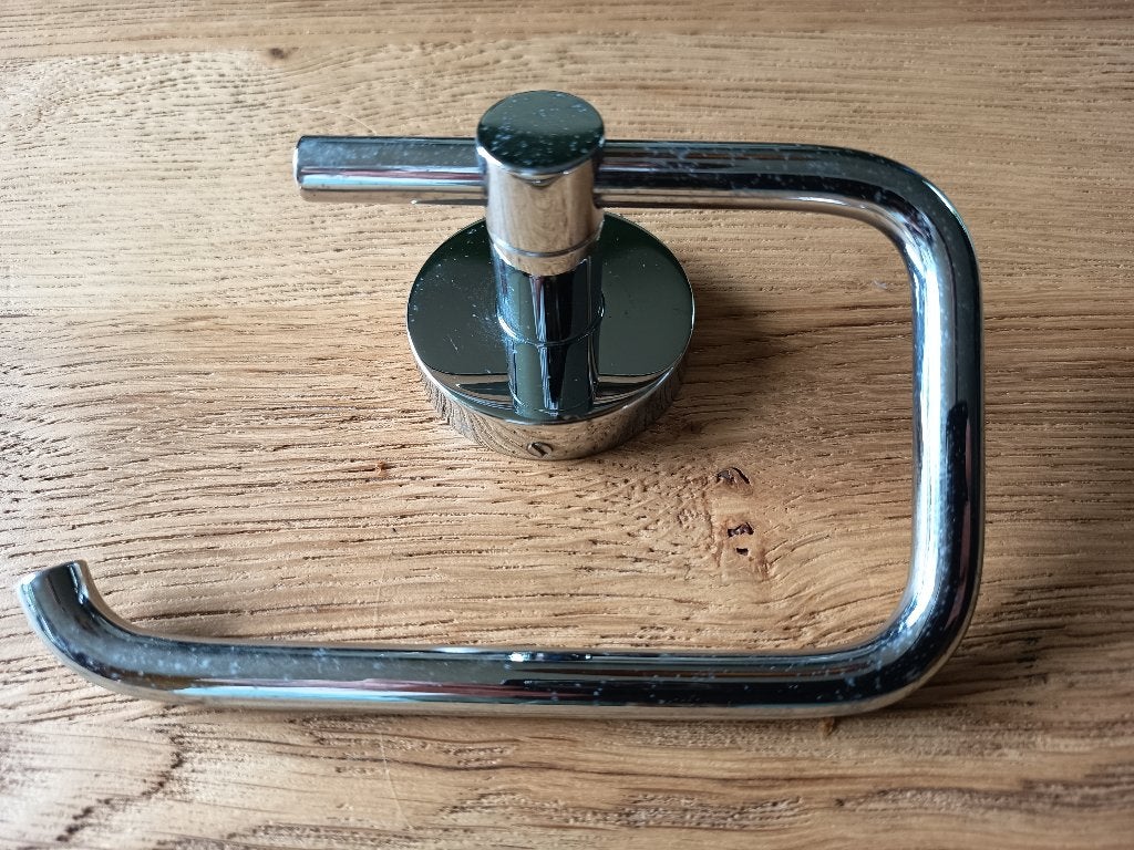 wc-rol wandhouder  - Chroom  - zeer zware kwaliteit!, Huis en Inrichting, Ophalen of Verzenden, Gebruikt, Toilet-accessoire