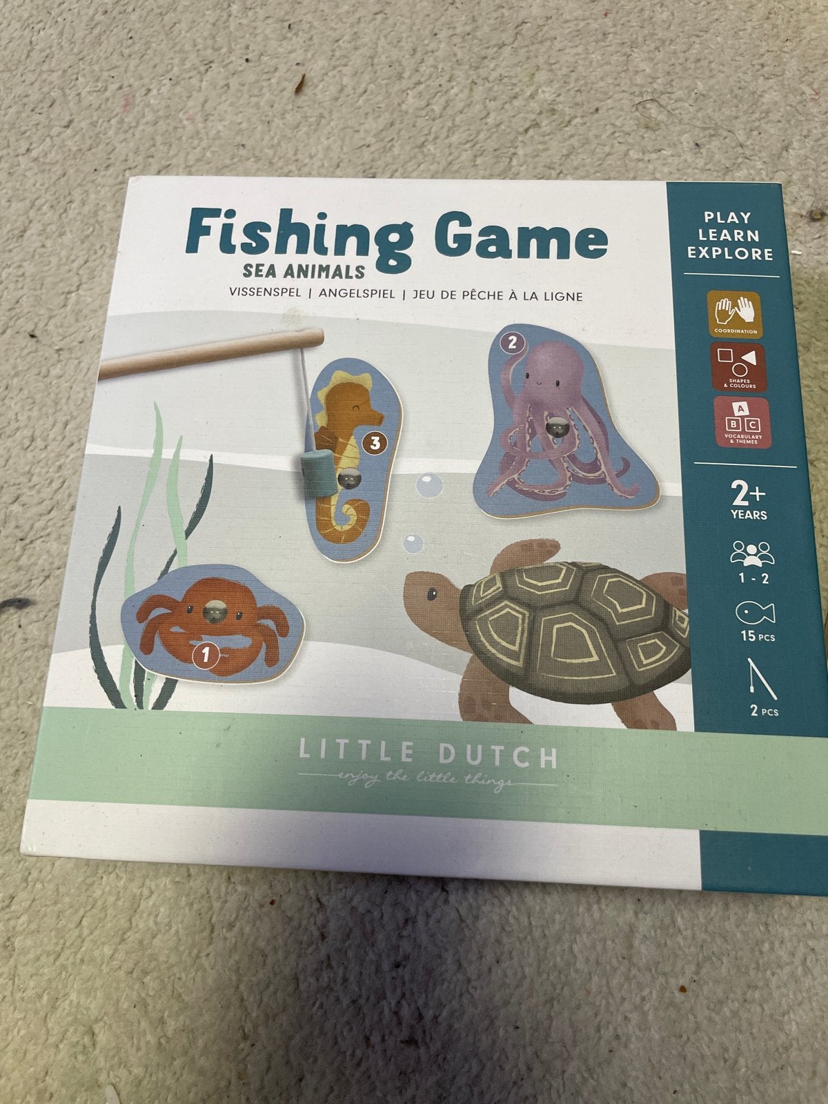 Little Dutch Vissenspel Zee Dieren - Educatief Spel, Ophalen of Verzenden, Nieuw, Overige typen