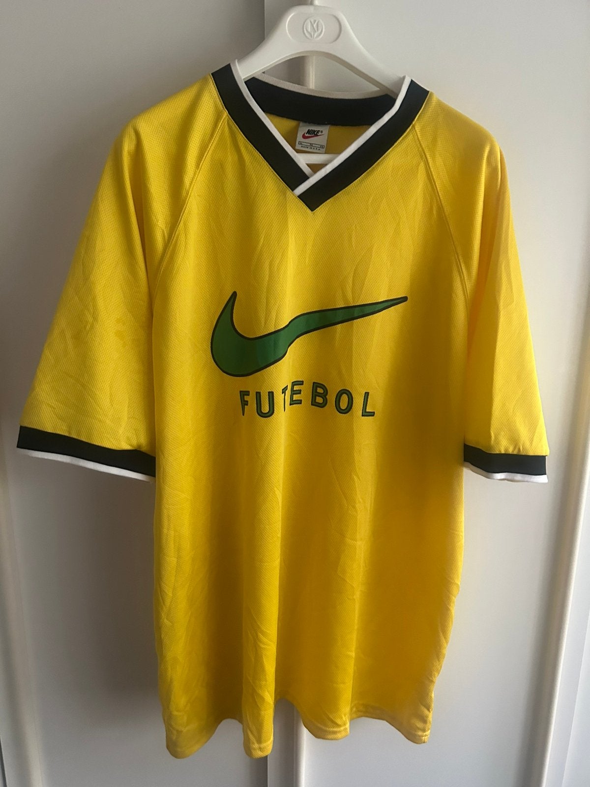 Vintage voetbalshirt voetbal shirt WK98 Brazilië training, Maat XL, Ophalen of Verzenden, Zo goed als nieuw, Shirt